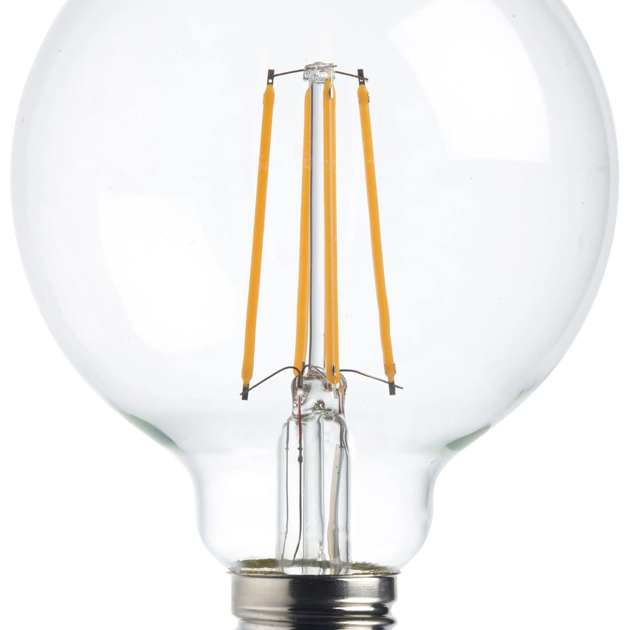 12 x E27 Warm White LED Filament Globe Light Bulb Dimmable 7W