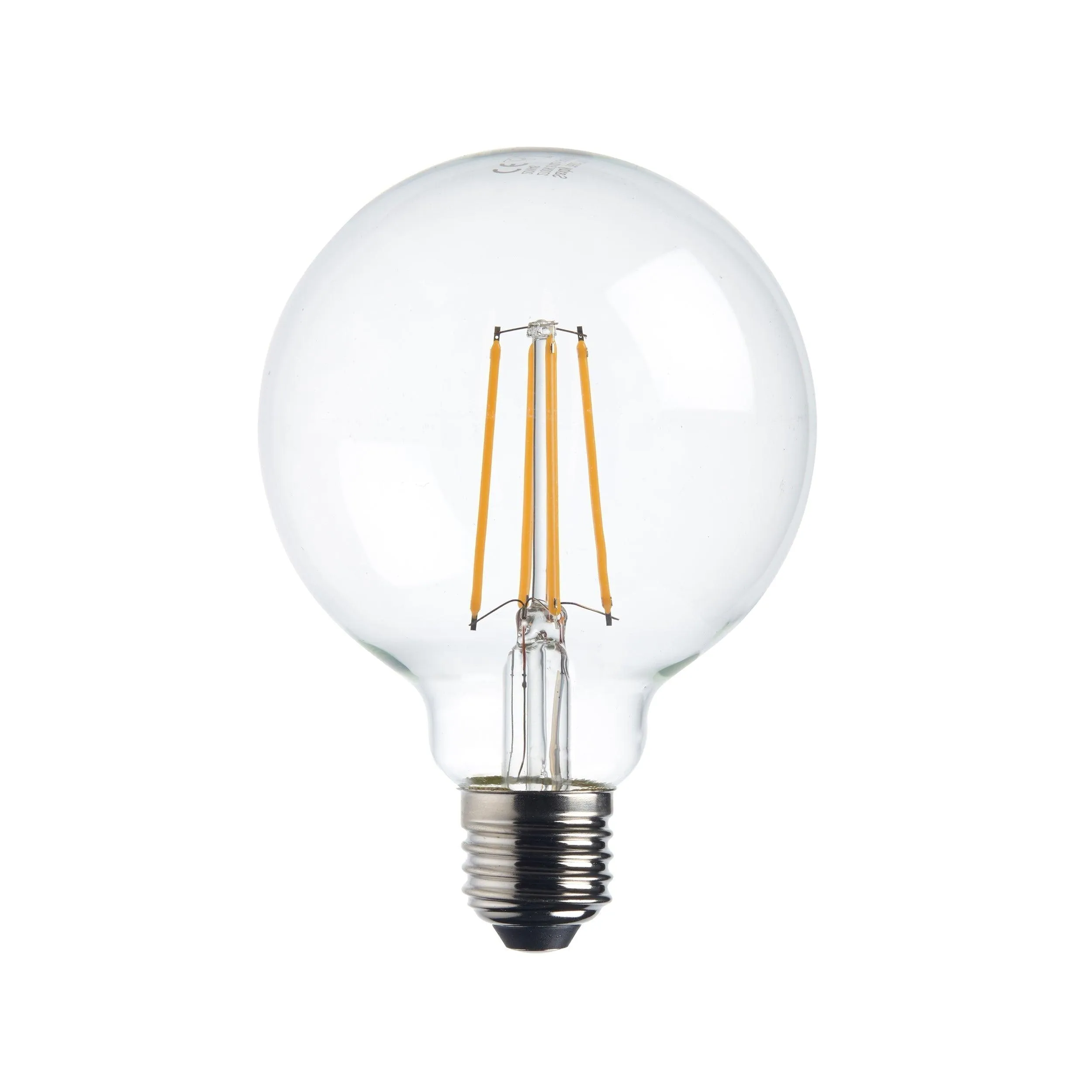 12 x E27 Warm White LED Filament Globe Light Bulb Dimmable 7W