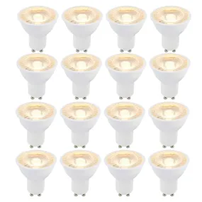 12 X GU10 LED 6W 38 Degree Warm White Bulb