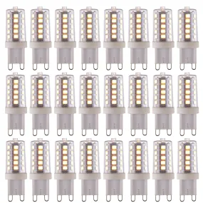 24 X G9 LED SMD Dimmable Light Bulb 3.7W Warm White