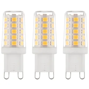 3 x G9 LED Non-Dimmable Light Bulb 2.3W Warm White