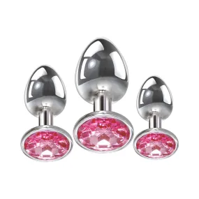 Adam & Eve Pink Gem Anal Plug Set