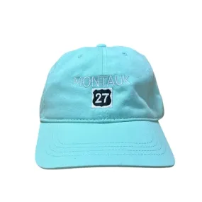 Adult Unisex Montauk Surf and Sports Embroidered Montauk The End Route 27 Highway Hat