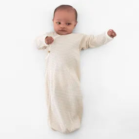 Baby Neutral Almond Stripe Gown