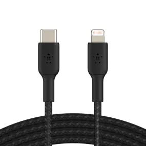 Belkin 1-Meter USB-C to Lightning Cable Boost Charge Braided - Black