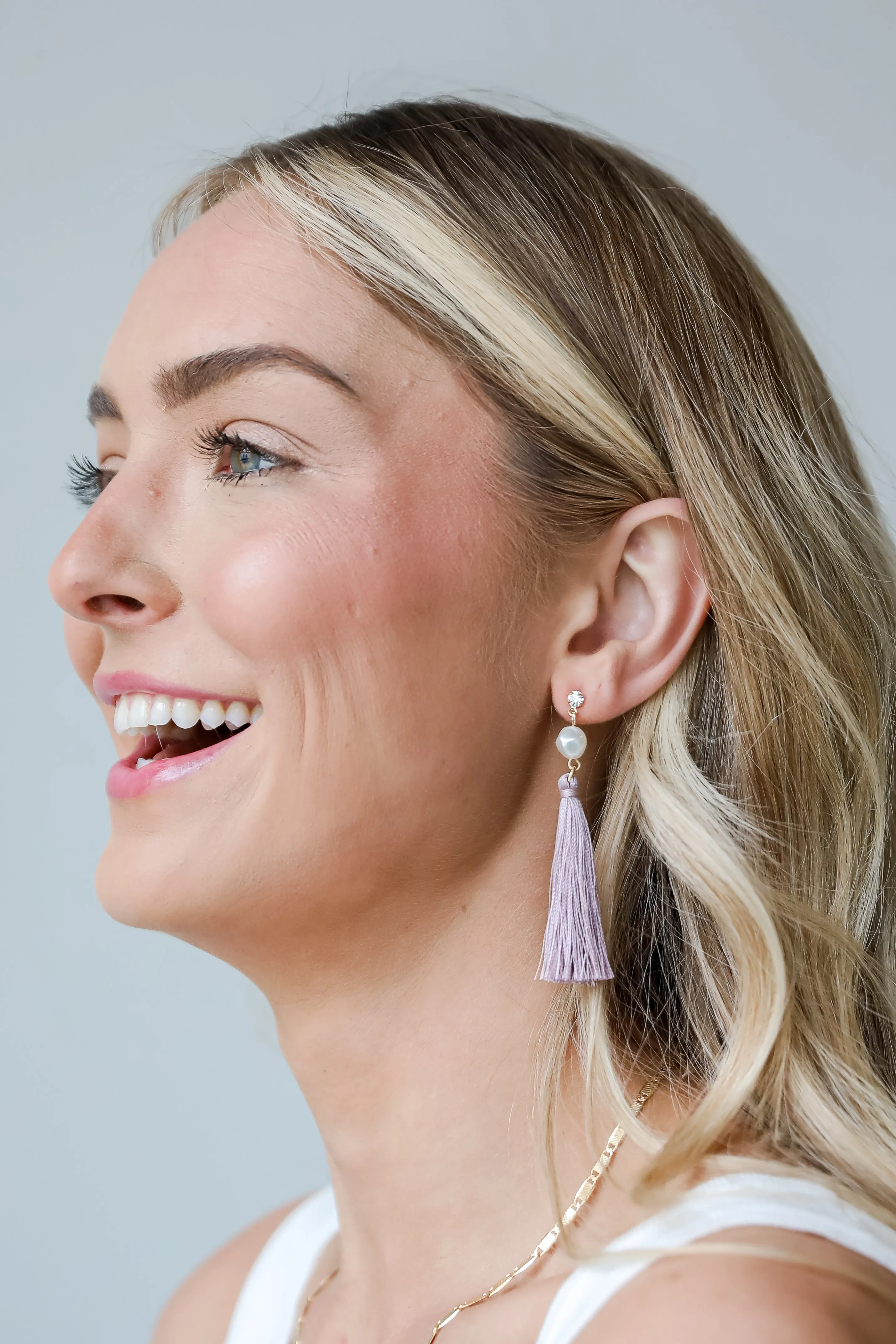 Bianca Gold Tassel Earrings