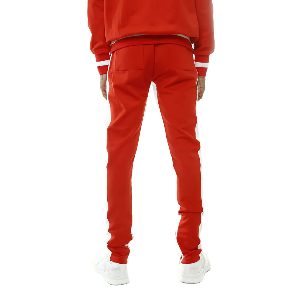 Bones Double Stripe Track Pants Red