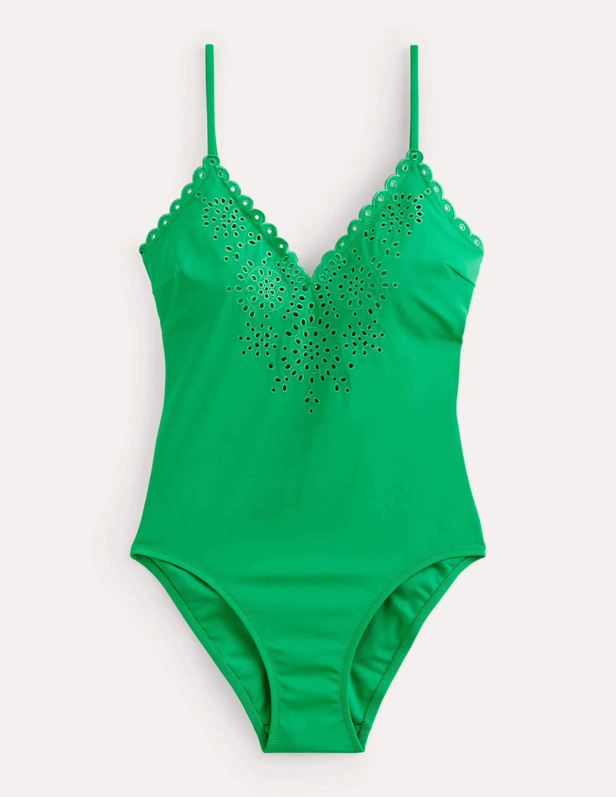 Broderie V-neck Swimsuit