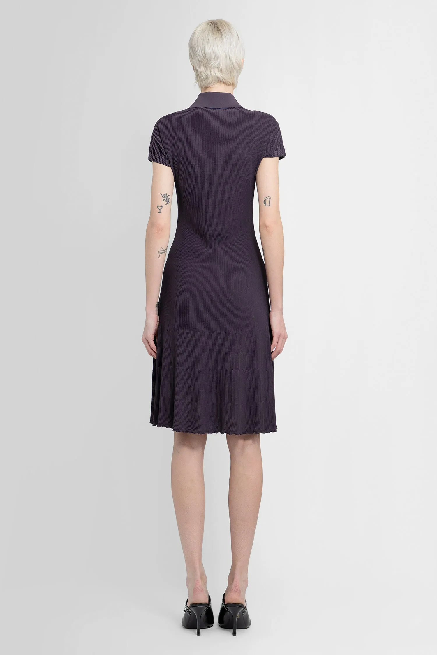 BURBERRY WOMAN PURPLE DRESSES