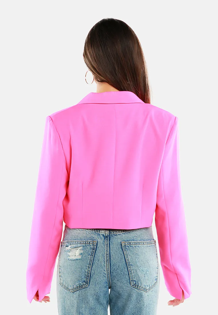 Cropped Tailored Blazer