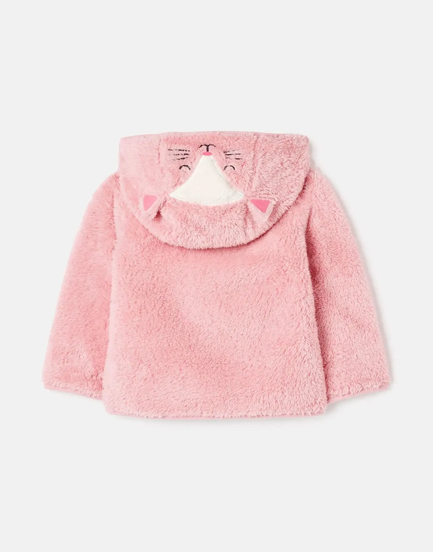 Cuddle Zip Through Recycled Fleece - Catpink | Joules