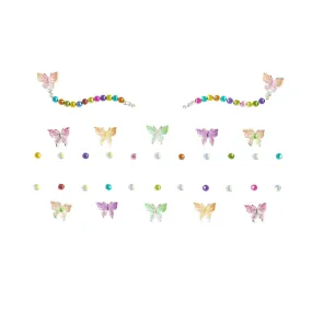 Delicate BeautifulButterfly Crystal Face Jewels