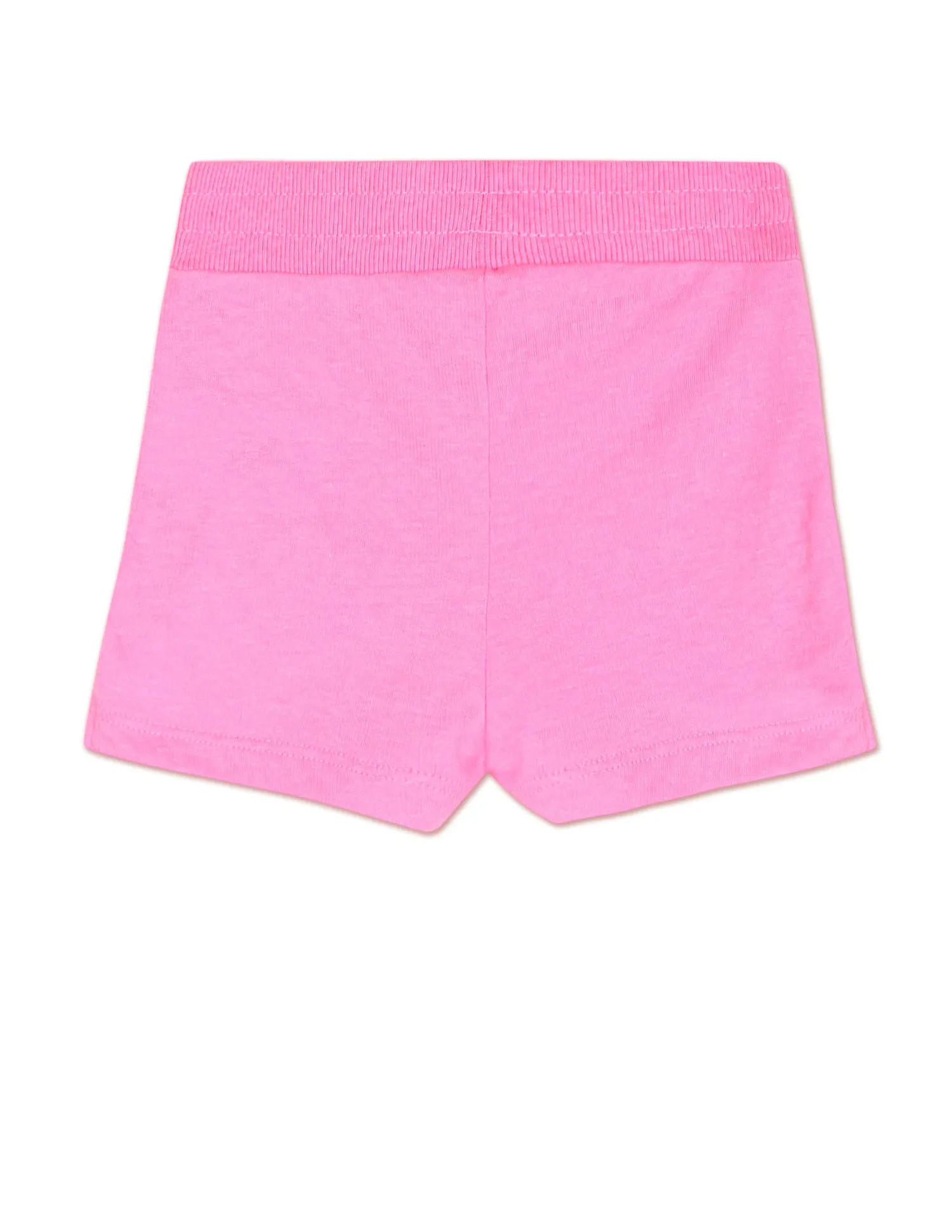 Drawstring Waist Solid Shorts