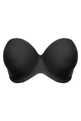 Elomi Smooth Moulded Strapless Bra, Black (EL4300)