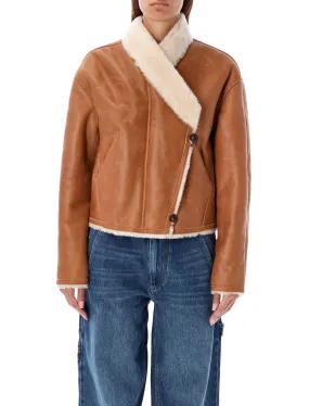 ERIANA SHEARLING CROPPED JACKET