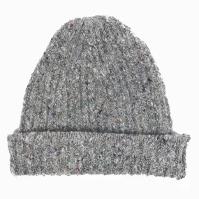 Fisherman hat in Roscommon grey fleck wool/cashmere