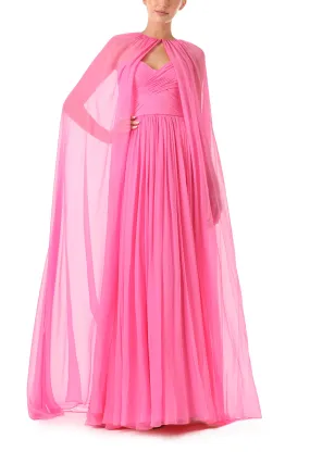 Floor Length Chiffon Cape