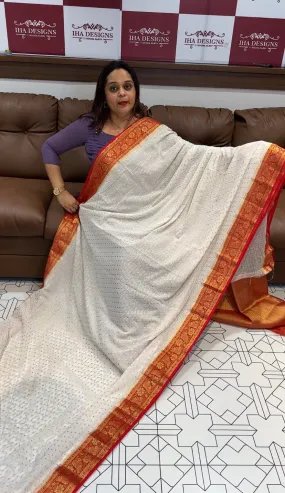 GEORGETTE BANARASI SAREE - IHA 14460