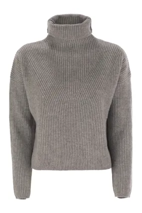 GOLIA - WOOL AND CASHMERE TURTLENECK SWEATER