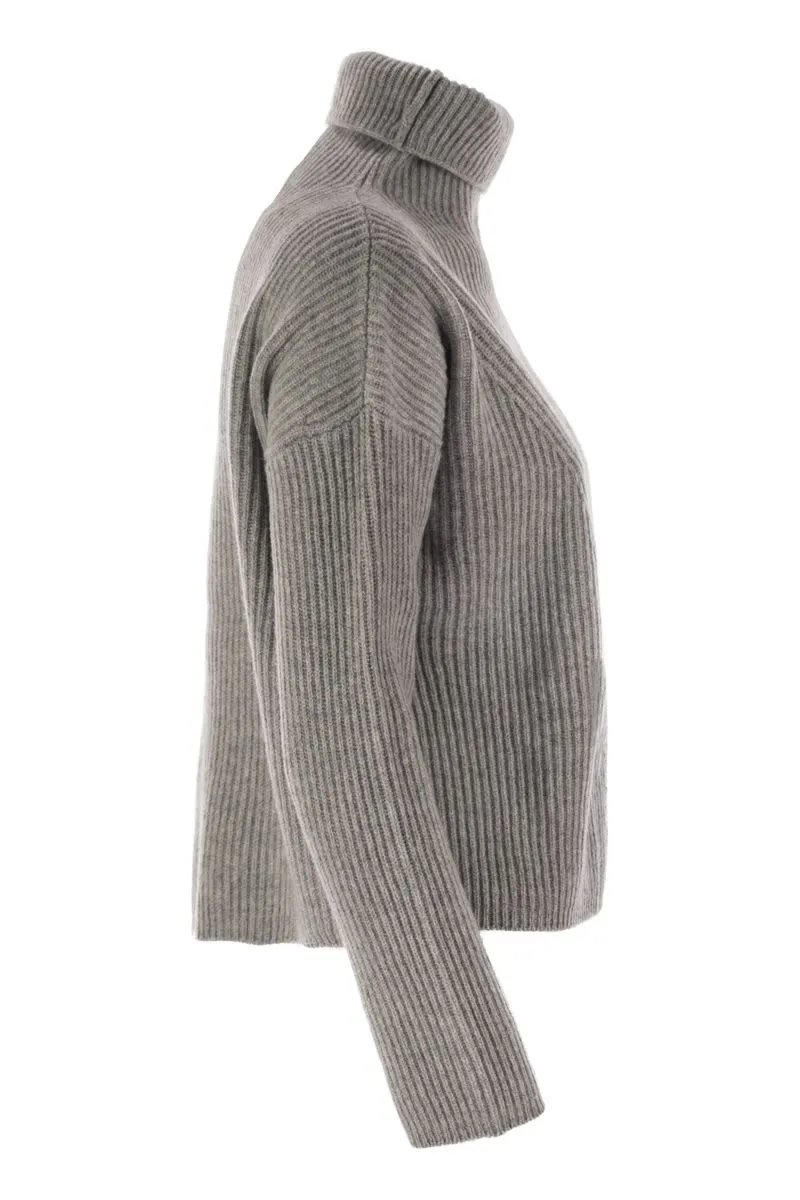 GOLIA - WOOL AND CASHMERE TURTLENECK SWEATER