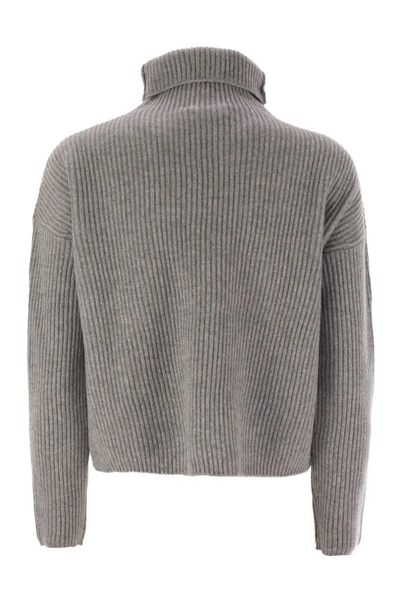 GOLIA - WOOL AND CASHMERE TURTLENECK SWEATER