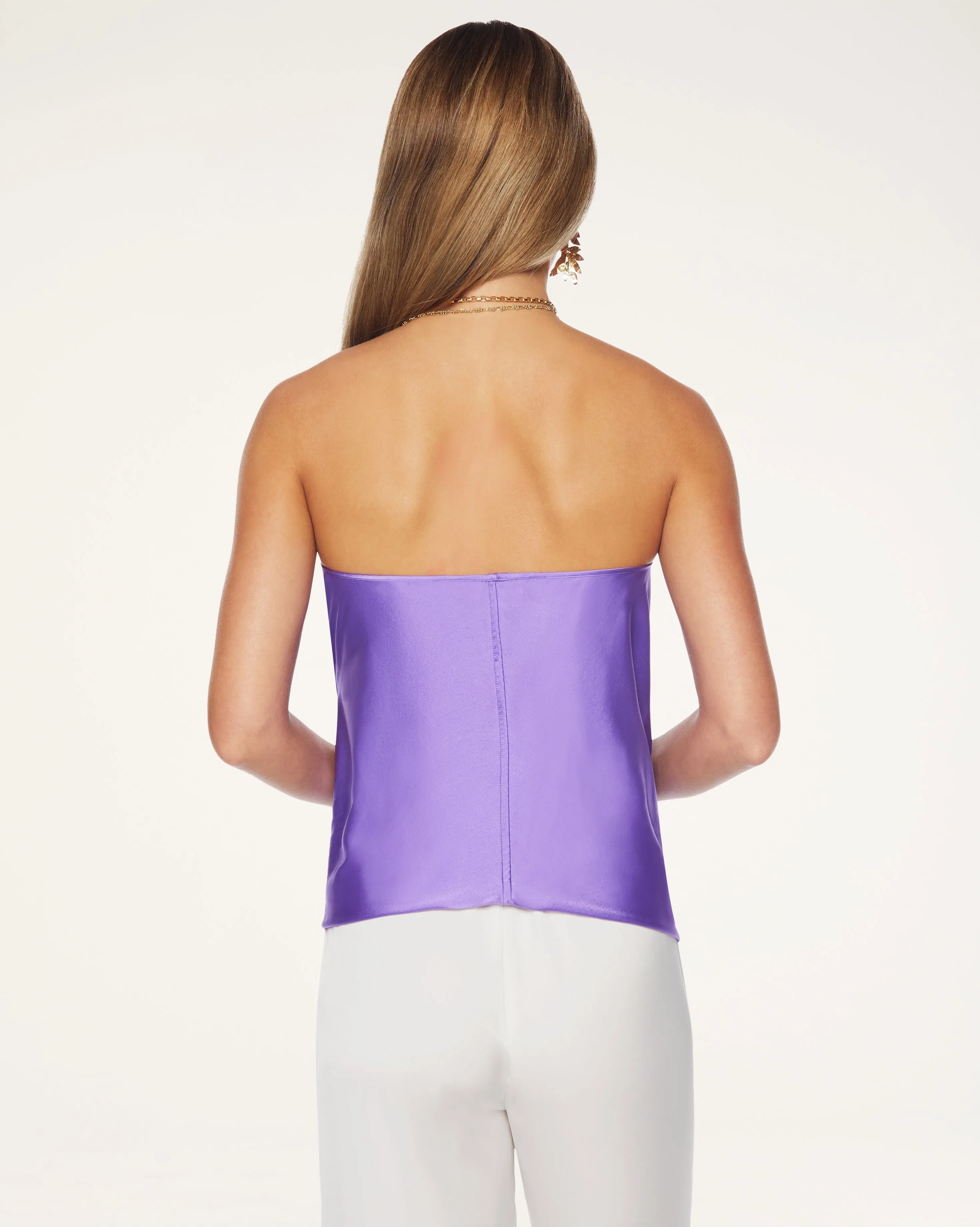 Harriet Silk Halter Tank Top