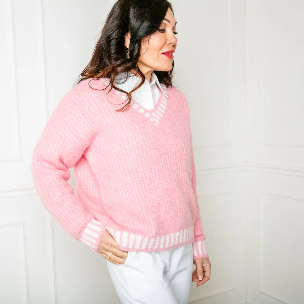 Knitted Prep Sweater