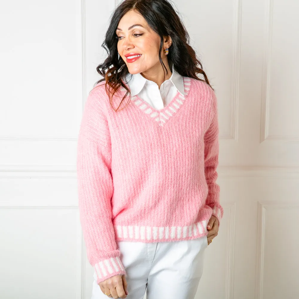 Knitted Prep Sweater