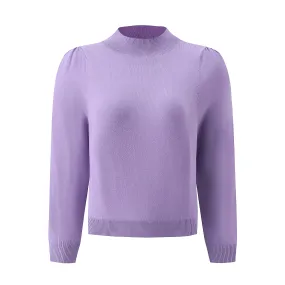 Leela Knitted Jumper in Pastel Purple