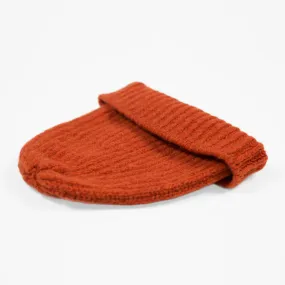 Orange merino wool fisherman hat