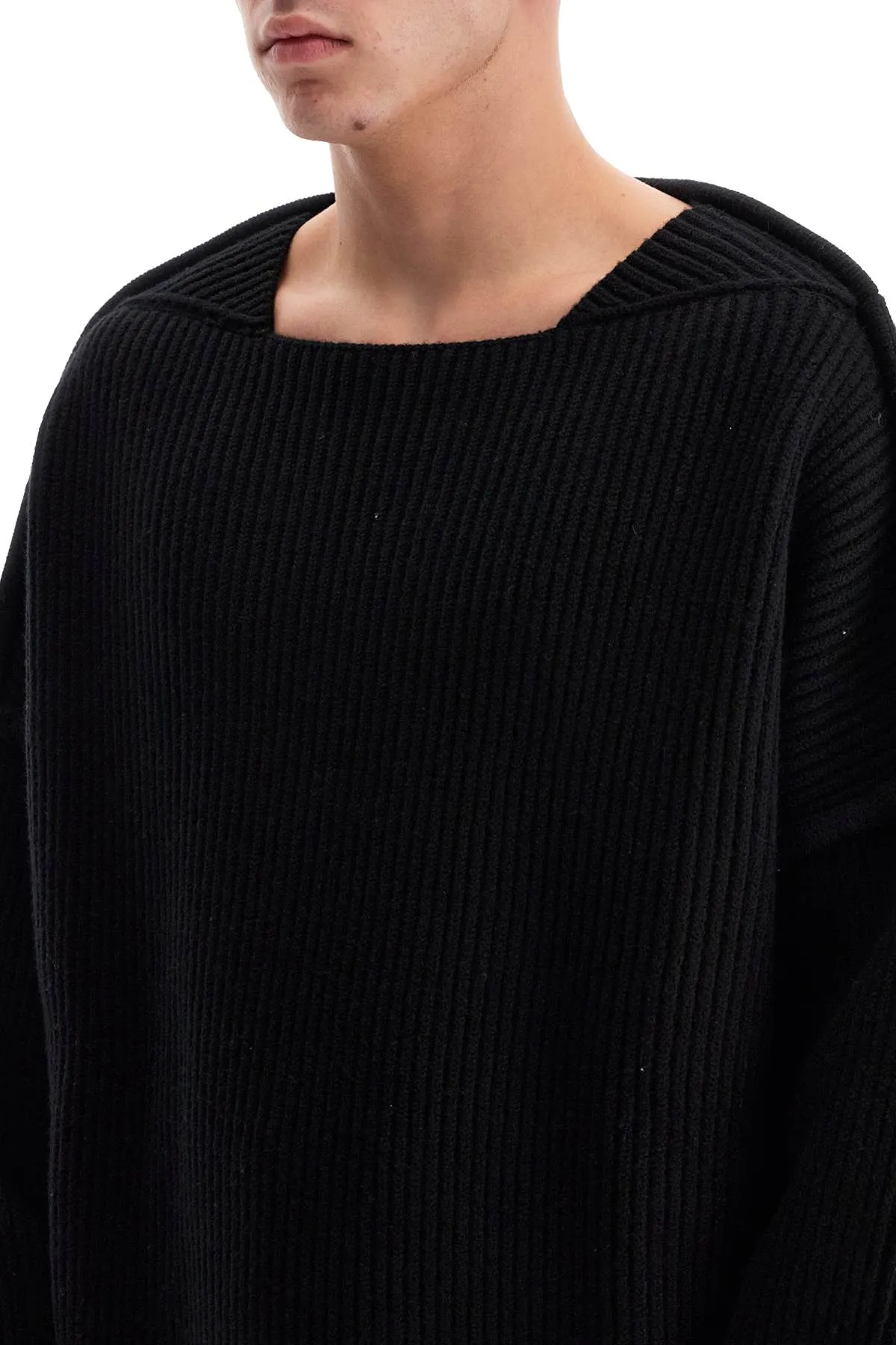 OVERSIZED RIBBED WOOL PUL