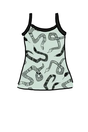 Seconds Cami Top Cool Snakes - one XL