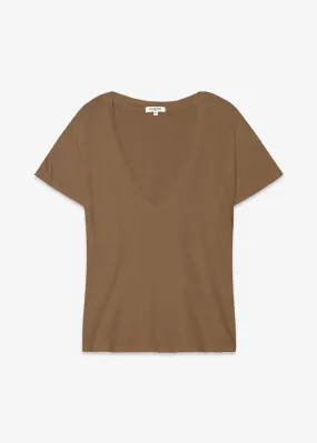 Supima Cotton Deep V Neck Tee