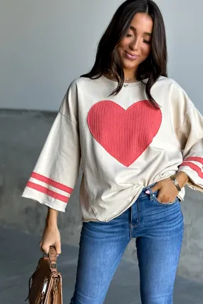 Tess Heart Patch Top