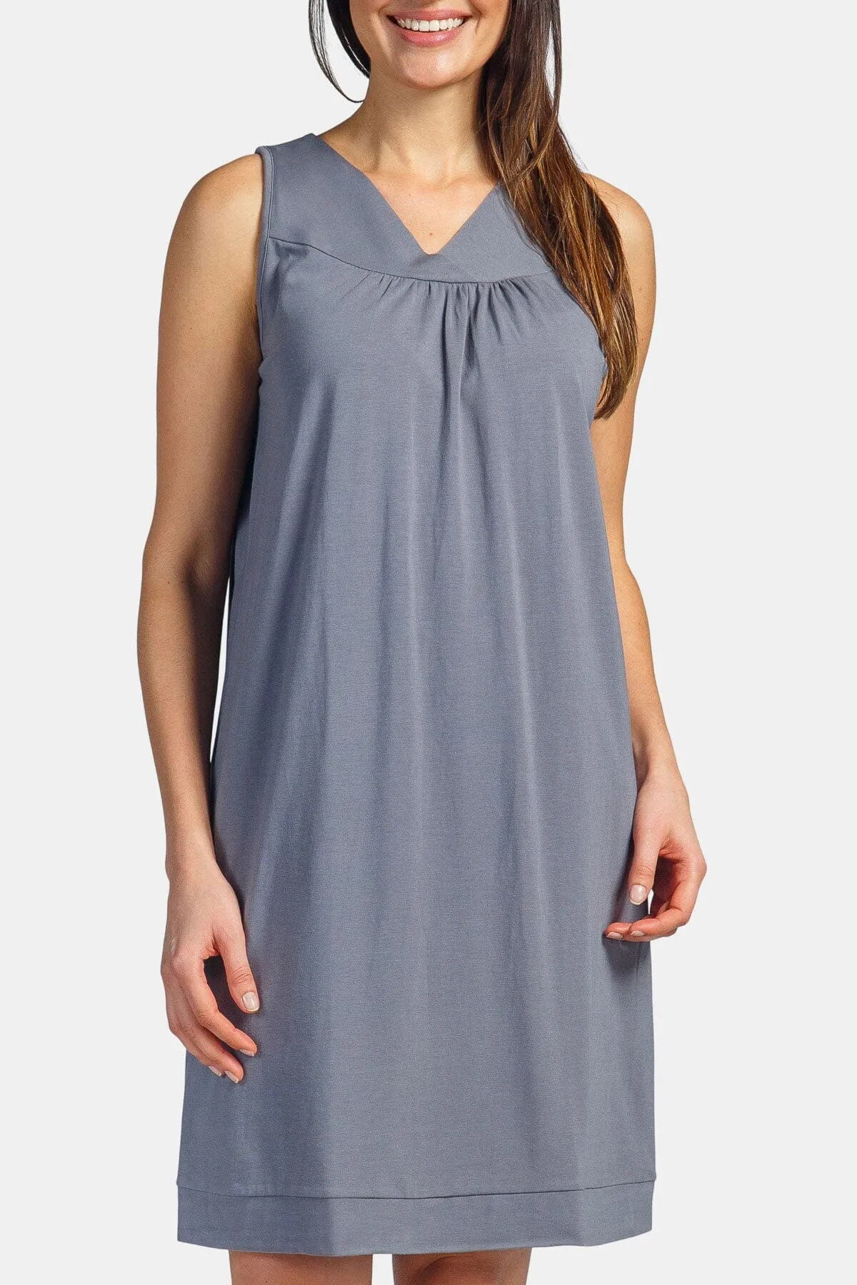 Women's Sleeveless Jersey Nightgown - Relaxed Fit