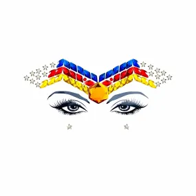 Wonder Woman Jewel Face Sticker